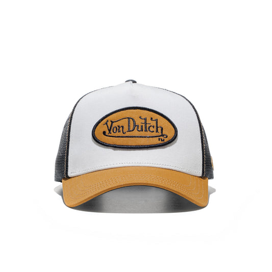 Von Dutch Trucker Cap White/Camel/Black  - VD_0_CAS1_CLA