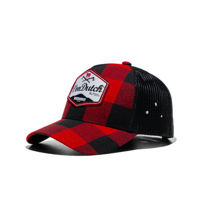 Von Dutch Trucker Cap Red/Black  - VD_1_CB_CAR_01