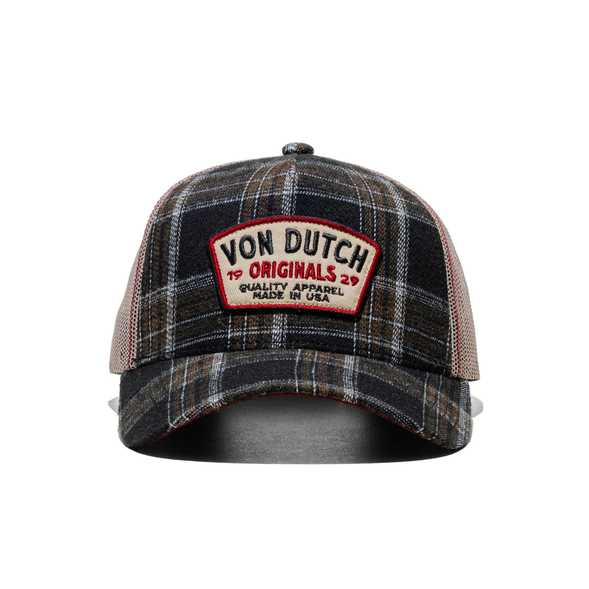 Von Dutch Trucker Cap Black/Brown/Beige  - VD_1_CB_CAR_10