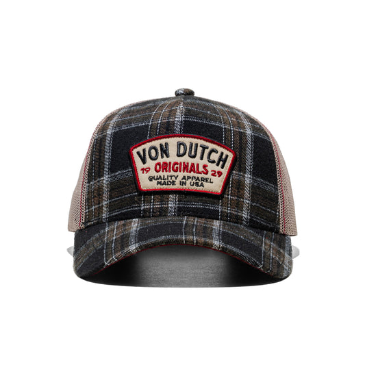 Von Dutch Trucker Cap Black/Brown/Beige  - VD_1_CB_CAR_10