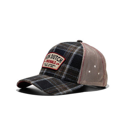 Von Dutch Trucker Cap Black/Brown/Beige  - VD_1_CB_CAR_10