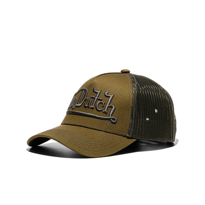 Von Dutch Trucker Cap Army Green  - VD_1_CB_EMB_06