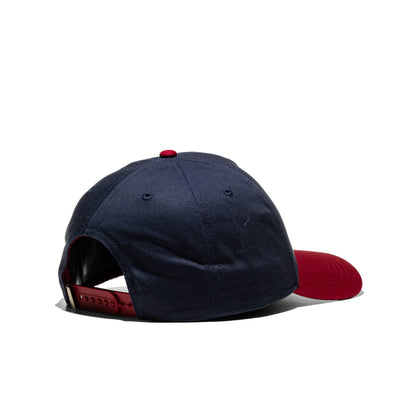 Von Dutch Snapback Cap Navy/Burgundy  - VD_1_CB_TERRY_FV