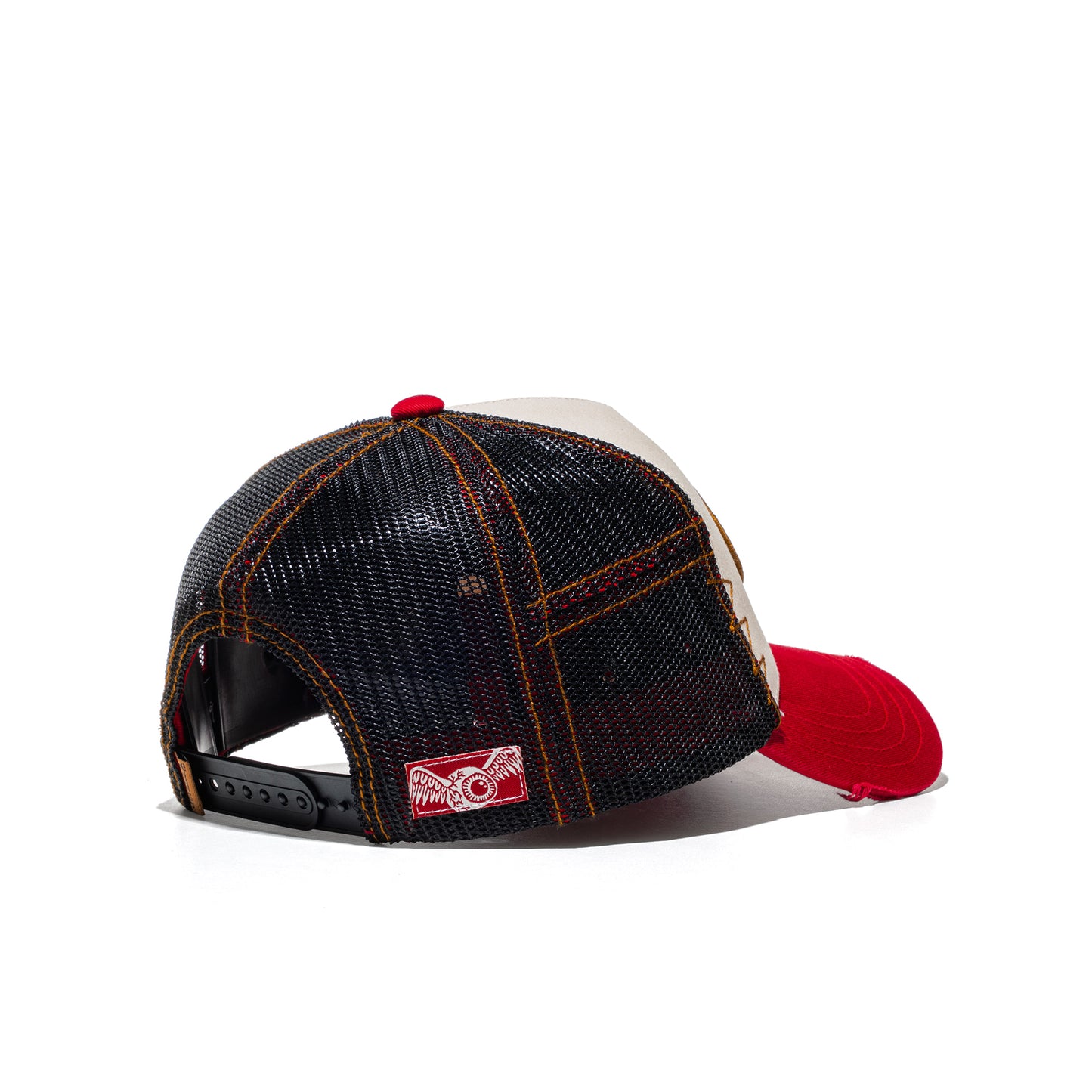 Von Dutch Trucker Cap Beige/Red/Black  - VD_1_CT-GRRE