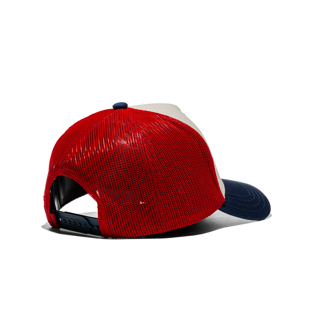 Von Dutch Trucker Cap Beige/Navy/Red  - VD_1_CT_GRA