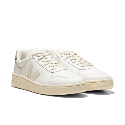 Veja V-82 Leather White/Pierre/Kiwi  - VF3321146