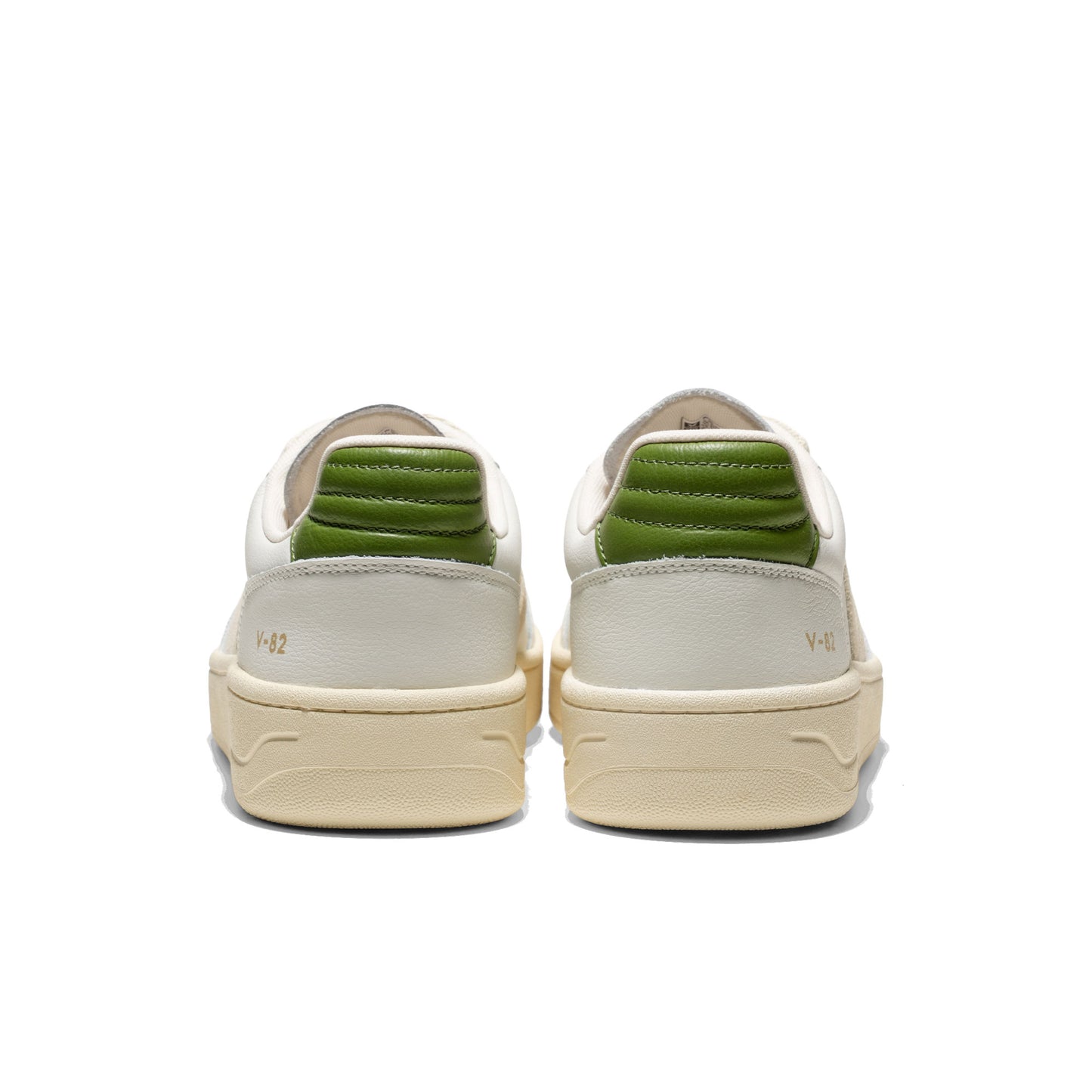 Veja V-82 Leather White/Pierre/Kiwi  - VF3321146