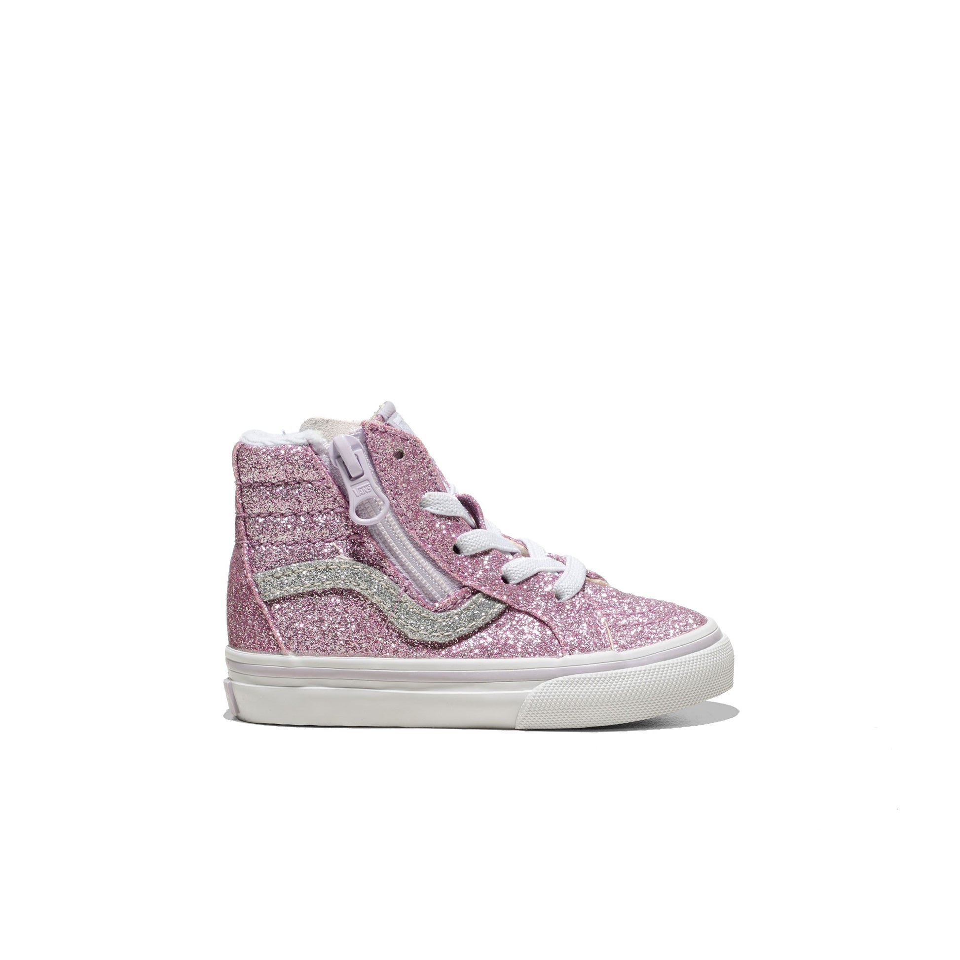 Vans SK8-Hi Reissue Side Zip Glitter Lilac Mist Purple  - VN0007Q3EMY1