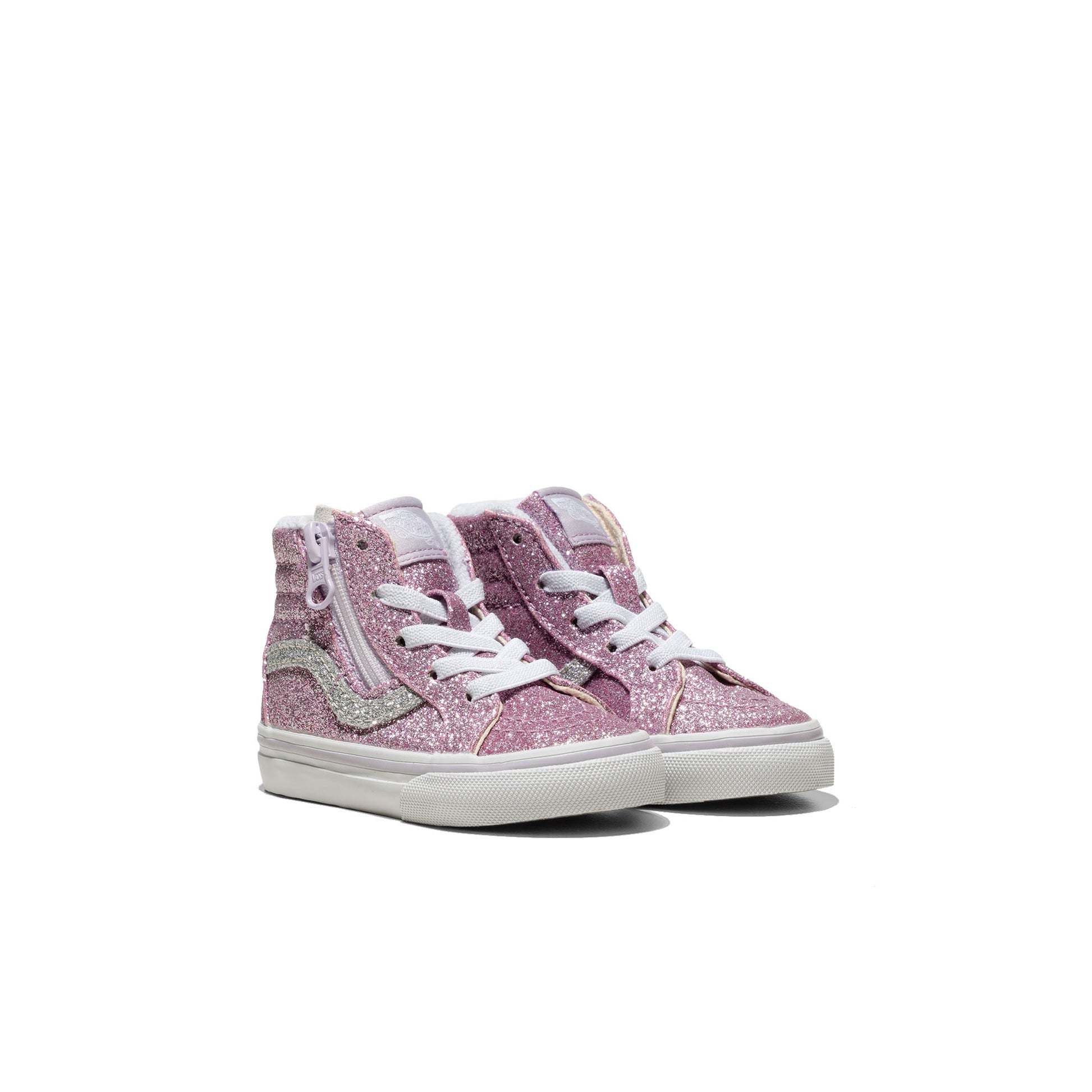 Vans SK8-Hi Reissue Side Zip Glitter Lilac Mist Purple  - VN0007Q3EMY1