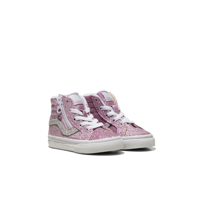 Vans SK8-Hi Reissue Side Zip Glitter Lilac Mist Purple  - VN0007Q3EMY1