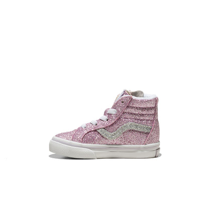 Vans SK8-Hi Reissue Side Zip Glitter Lilac Mist Purple  - VN0007Q3EMY1