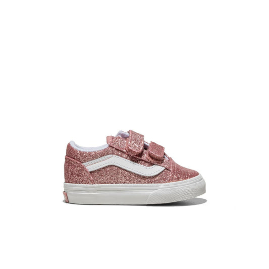 Vans Old Skool V Glitter Rose Gold  - VN0009RCFSL1