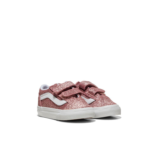 Vans Old Skool V Glitter Rose Gold  - VN0009RCFSL1