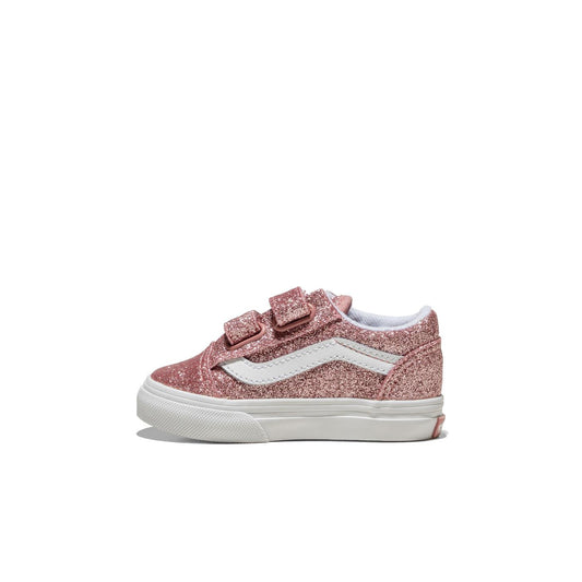 Vans Old Skool V Glitter Rose Gold  - VN0009RCFSL1