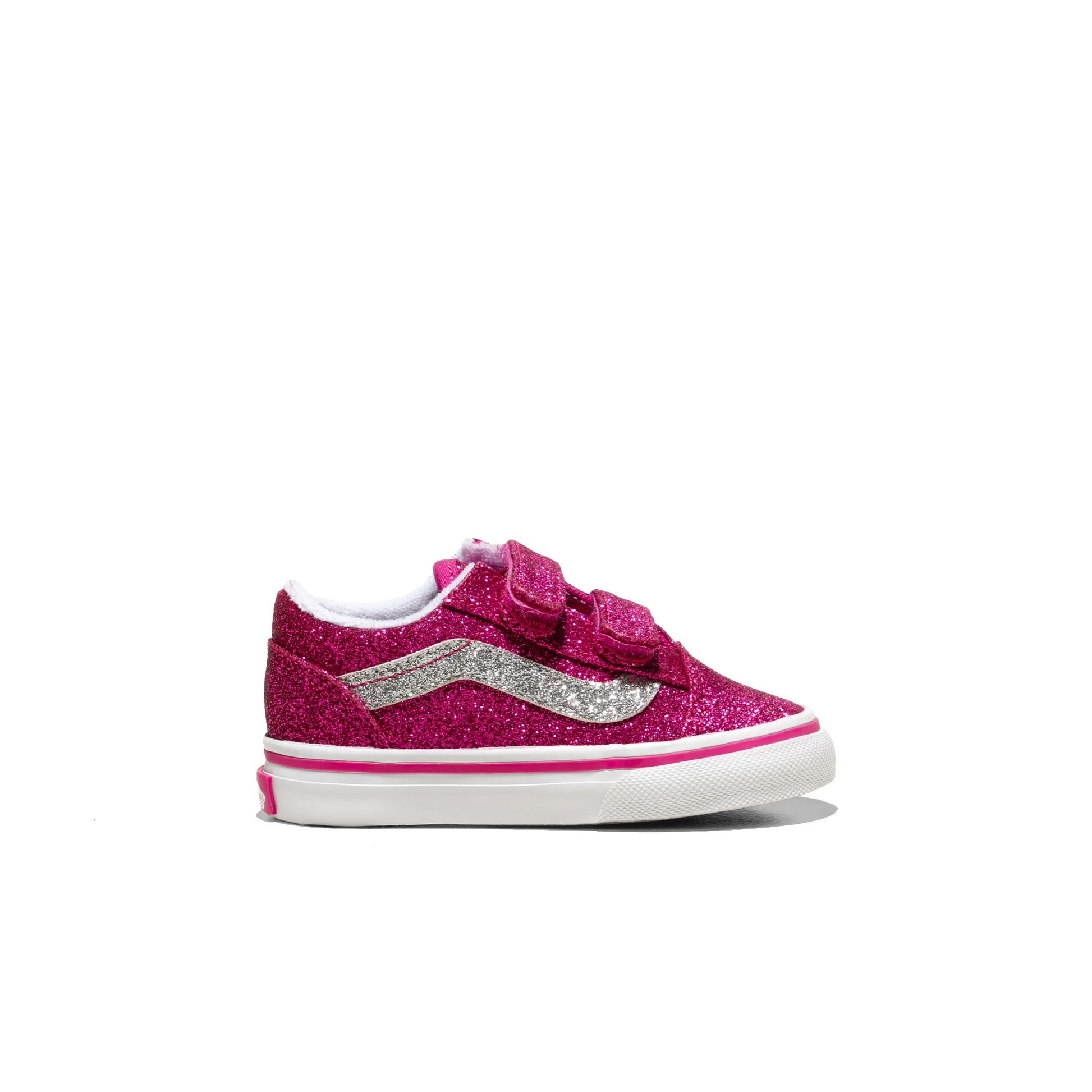 Vans Old Skool V Glitter Raspberry Rose  - VN000CTGYLZ1