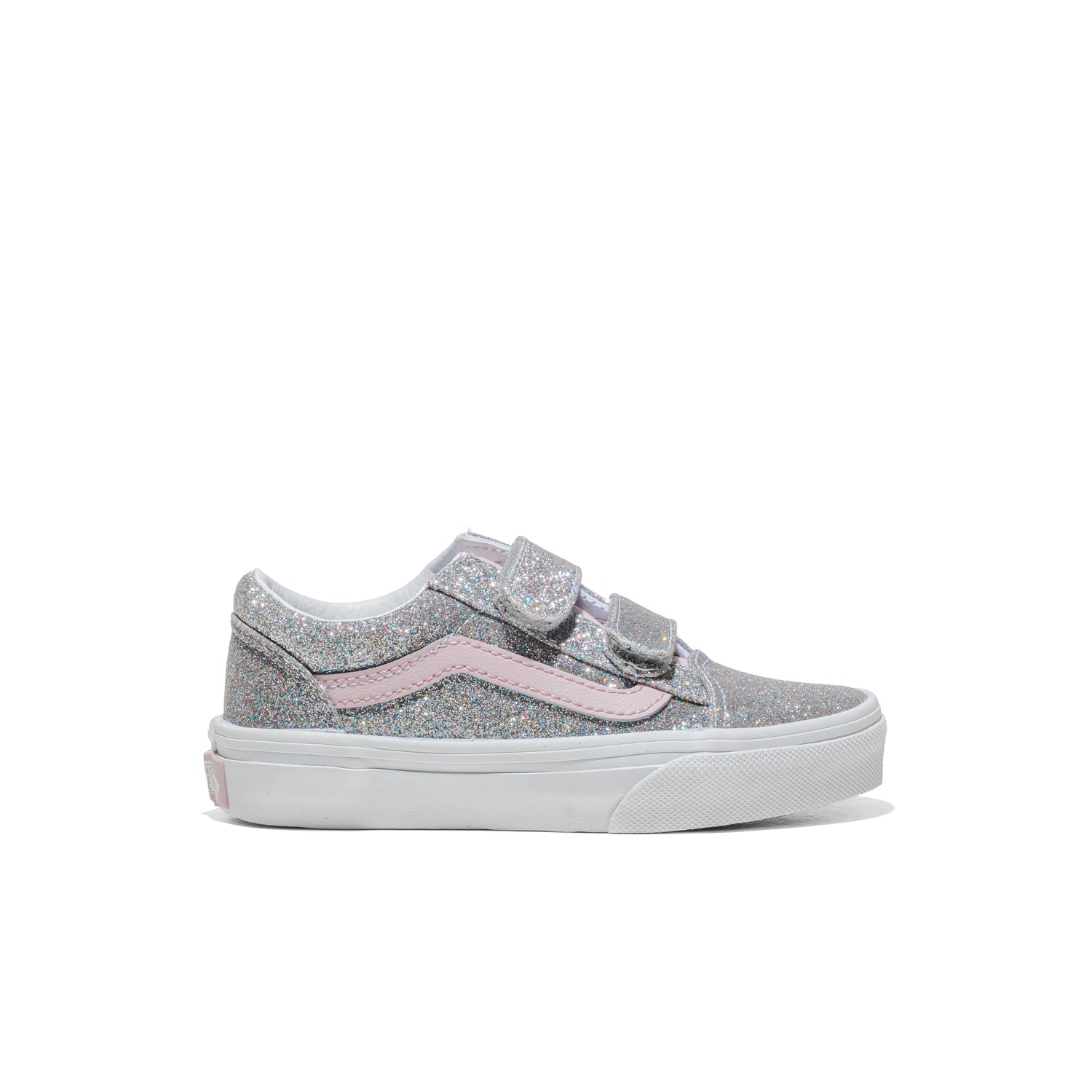 Vans Old Skool V Glitter Silver/Pale Petal  - VN000CYAHN31