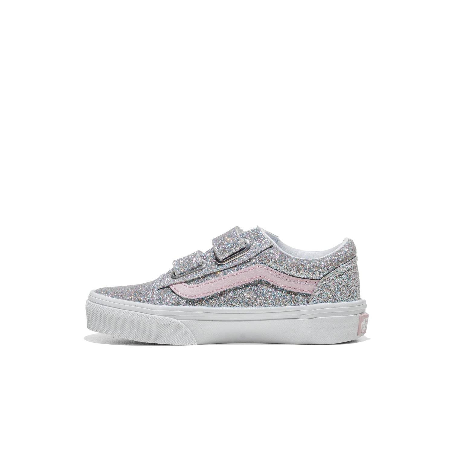 Vans Old Skool V Glitter Silver/Pale Petal  - VN000CYAHN31