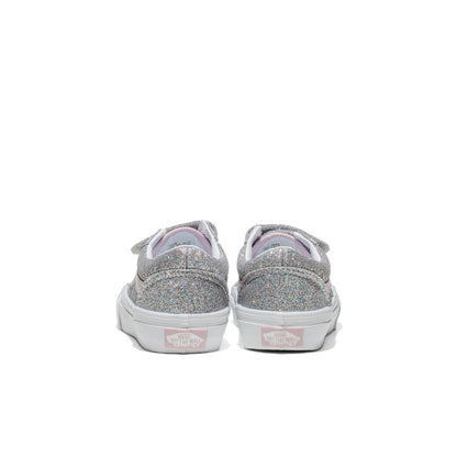 Vans Old Skool V Glitter Silver/Pale Petal  - VN000CYAHN31