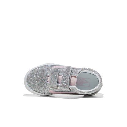Vans Old Skool V Glitter Silver/Pale Petal  - VN000CYAHN31