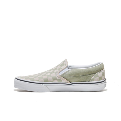 Vans Classic Slip-On Checkerboard Soft Sage  - VN000D6YFSG1