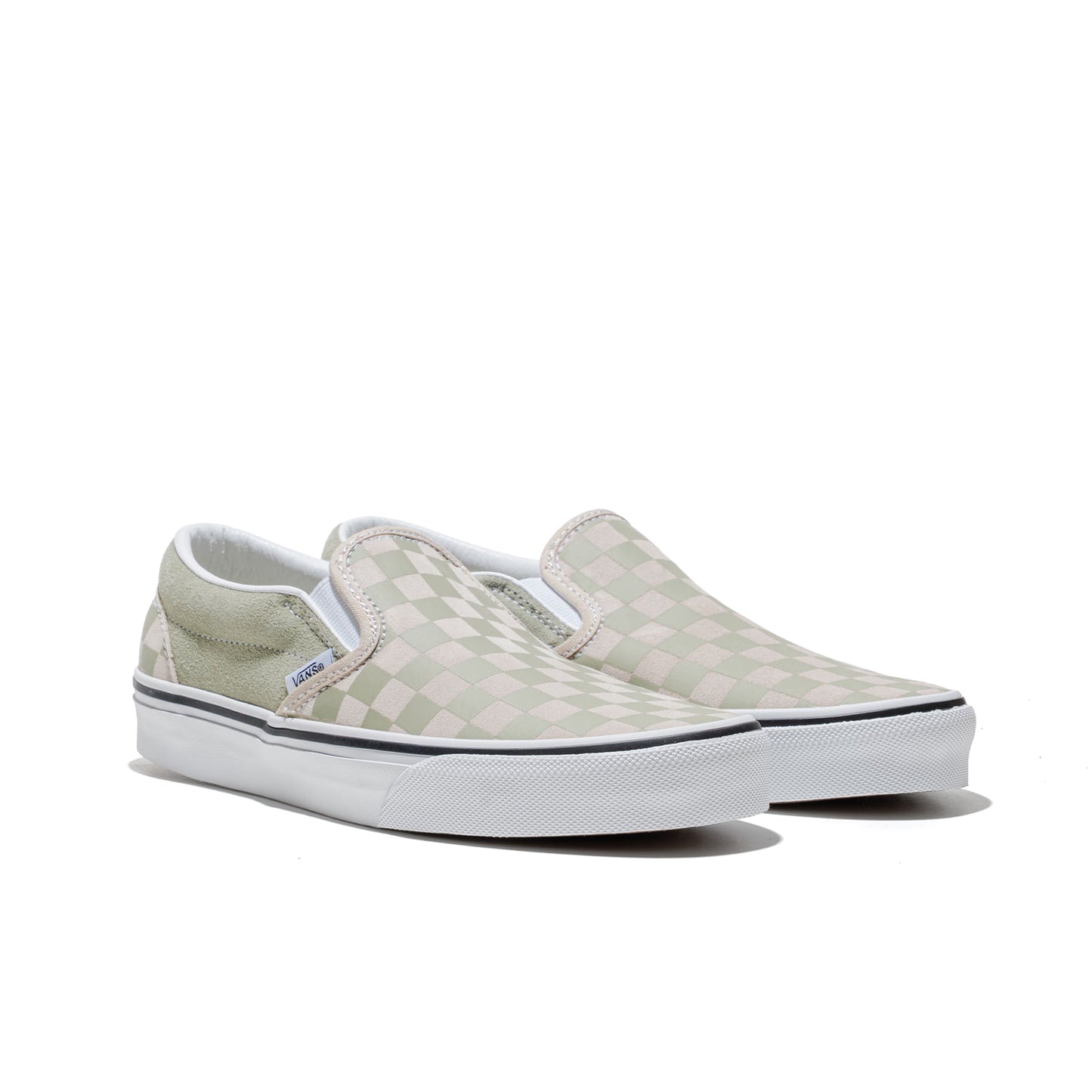 Vans Classic Slip-On Checkerboard Soft Sage  - VN000D6YFSG1