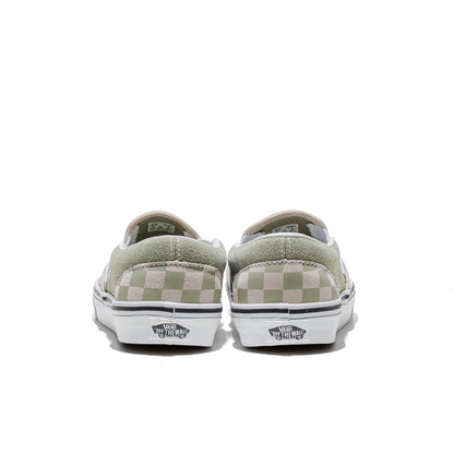 Vans Classic Slip-On Checkerboard Soft Sage  - VN000D6YFSG1