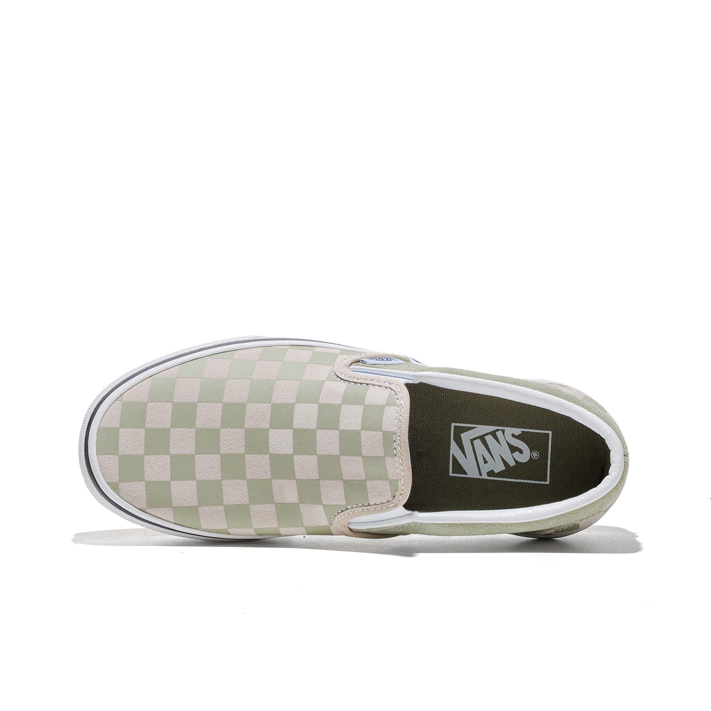 Vans Classic Slip-On Checkerboard Soft Sage  - VN000D6YFSG1