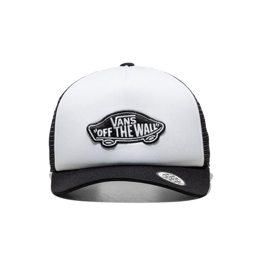 Vans Boys Classic Patch Curved Bill Trucker Black/White  - VN000EY0Y281