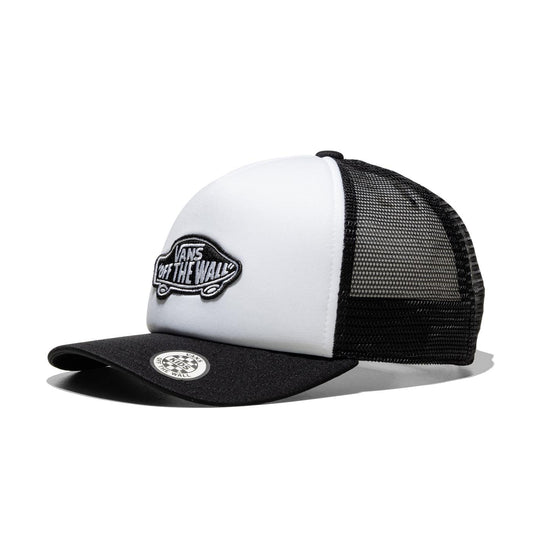 Vans Boys Classic Patch Curved Bill Trucker Black/White  - VN000EY0Y281