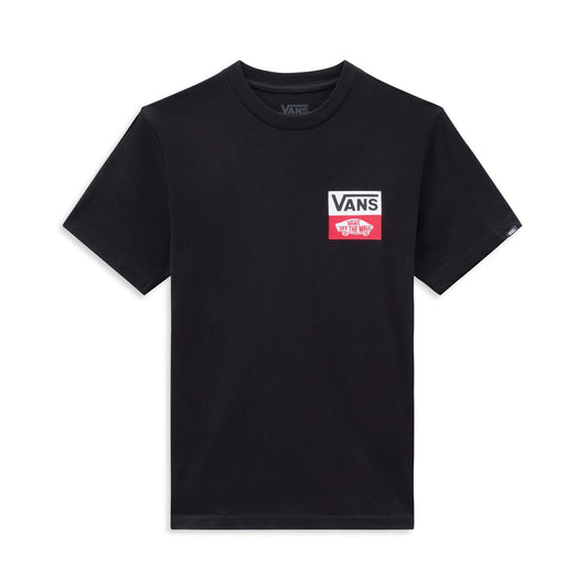 Vans Boys OG Logo SS T-Shirt Black  - VN000GDGBLK1