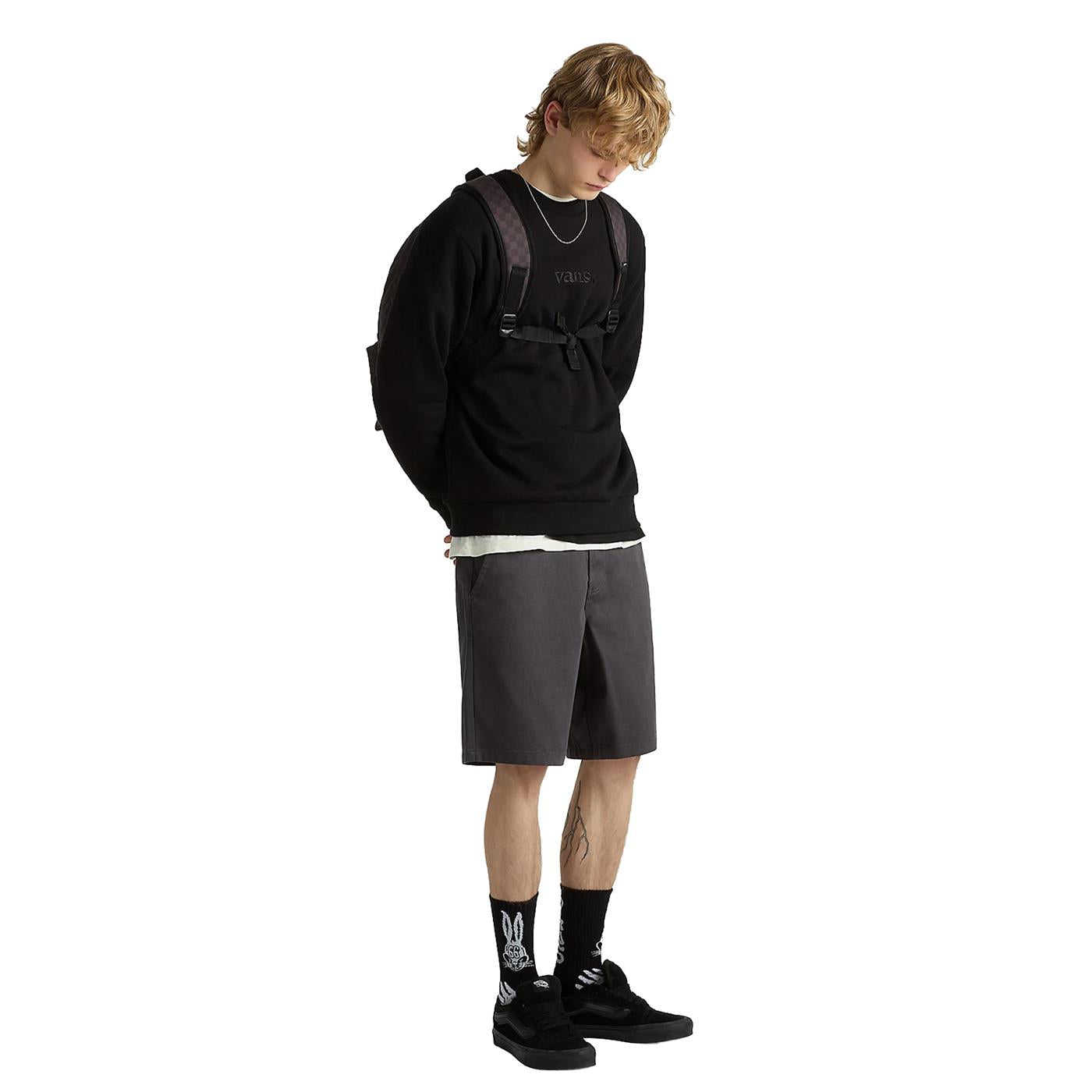 Vans Essential Relaxed Crew Black  - VN000H91BLK1