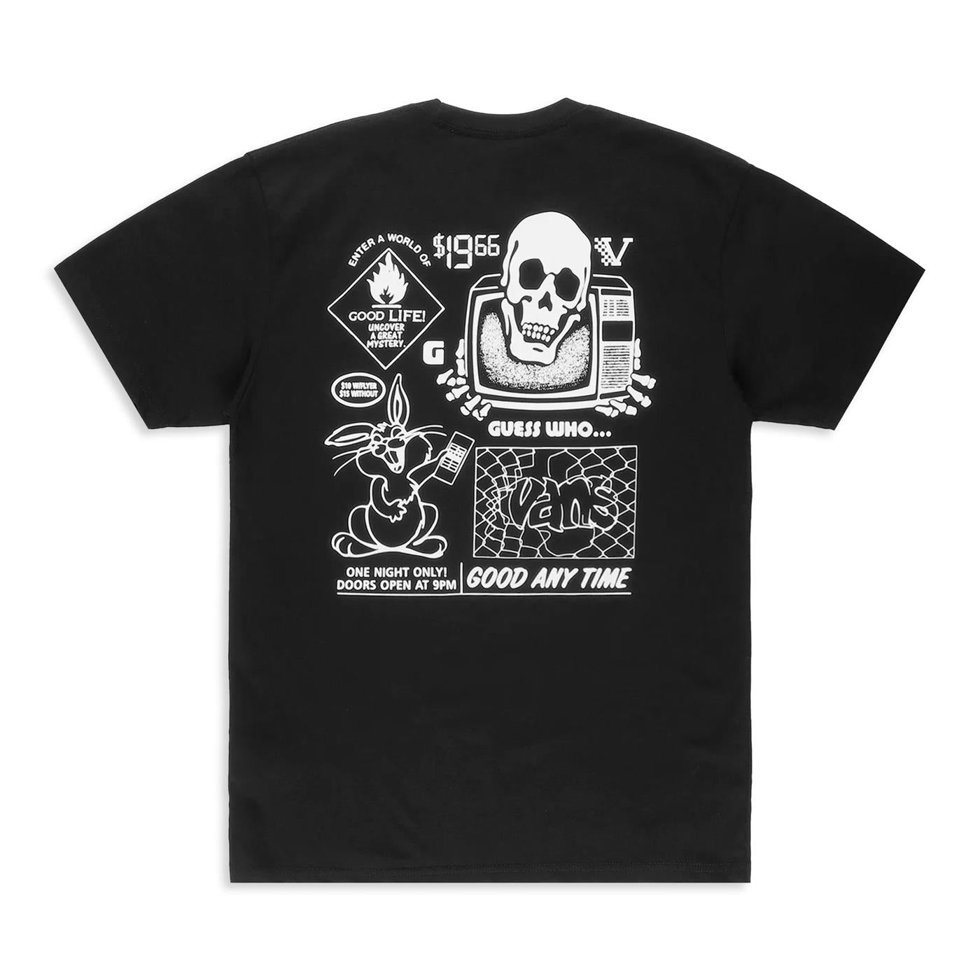 Vans Crazy Eddy SS Tee Black  - VN000HFNBLK1
