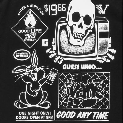 Vans Crazy Eddy SS Tee Black  - VN000HFNBLK1