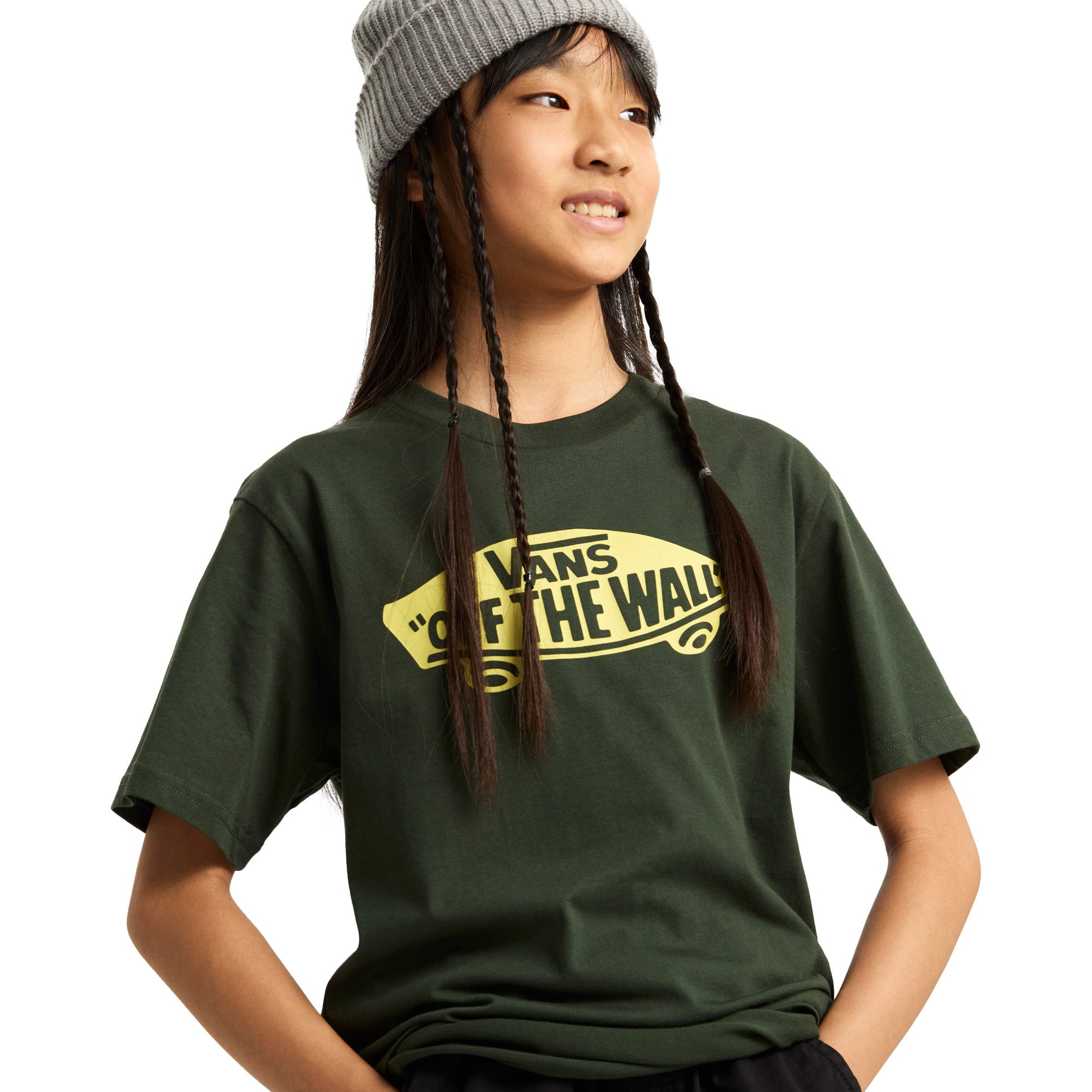 Vans Boys Style 76 SS Tee Dried Kelp  - VN000IVEEMU1