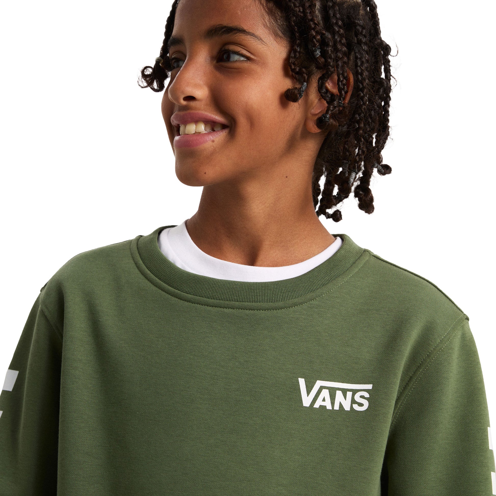 Vans Boys Exposition Check II Crew Pine Forest  - VN000K98EN61