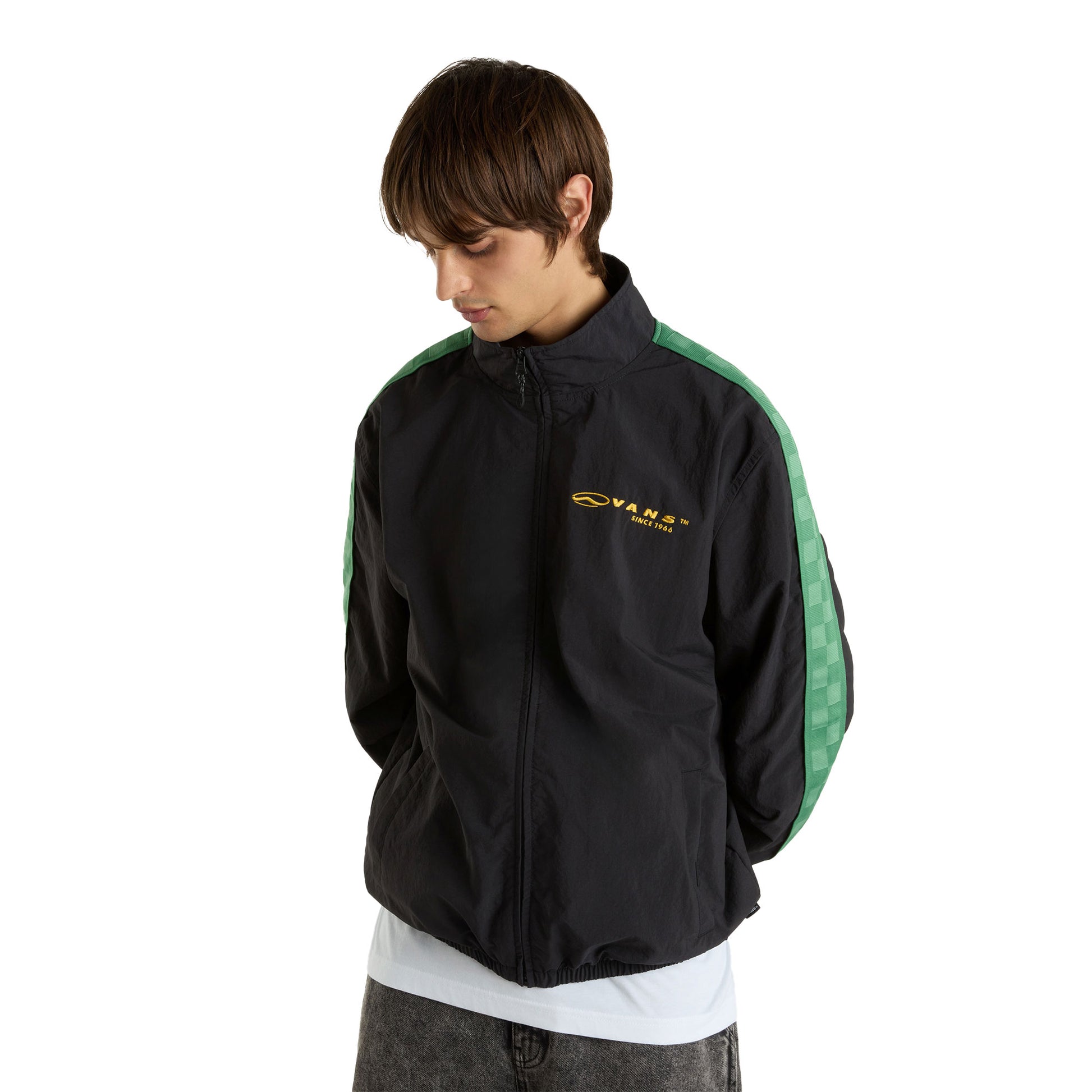 Vans Scanner Nylon Loose Track Jacket Black  - VN000KUZBLK1