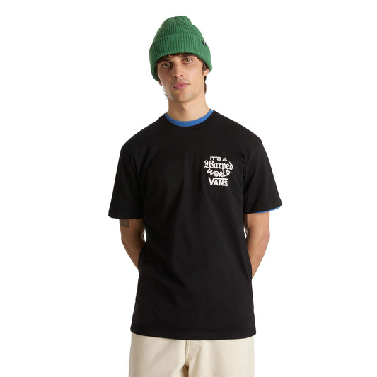 Vans Warped World SS Tee Black  - VN000M5EBLK1
