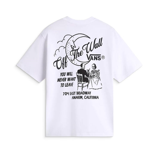 Vans Fine Dining SS Tee White  - VN000M6BWHT1