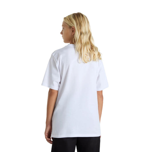 Vans Boys Checker Drop SS Tee White  - VN000MK6WHT1