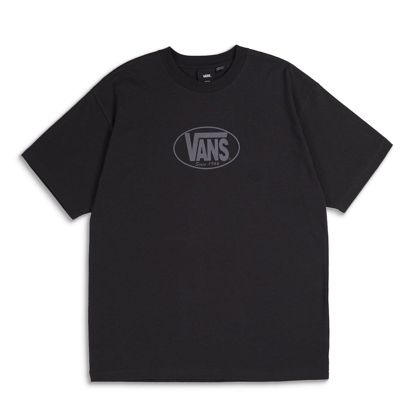 Vans Original Standards Oval Tee Black/Asphalt  - VN000PFGKOU1