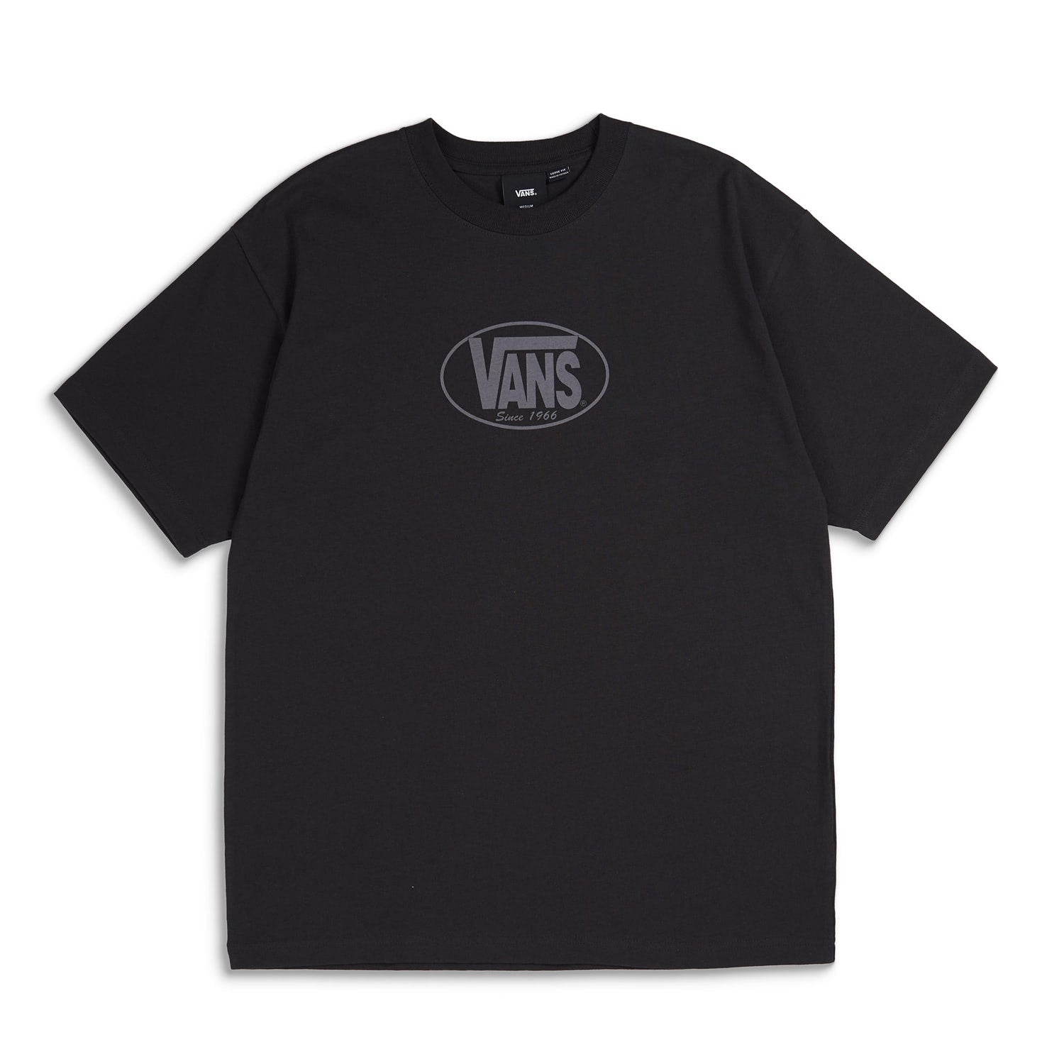 Vans Original Standards Oval Tee Black/Asphalt  - VN000PFGKOU1