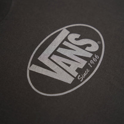 Vans Original Standards Oval Tee Black/Asphalt  - VN000PFGKOU1