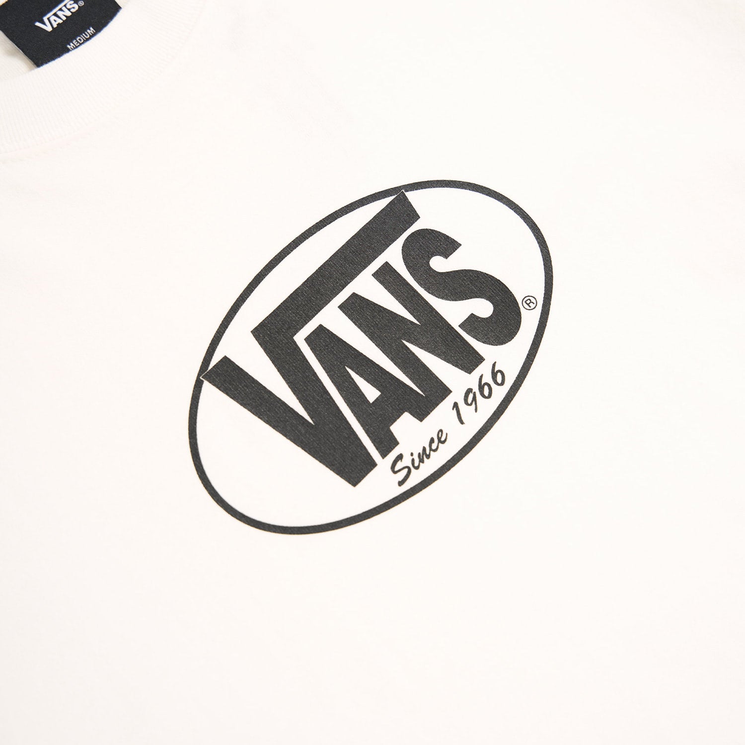 Vans Original Standards Oval Tee White/Black  - VN000PFGYB21