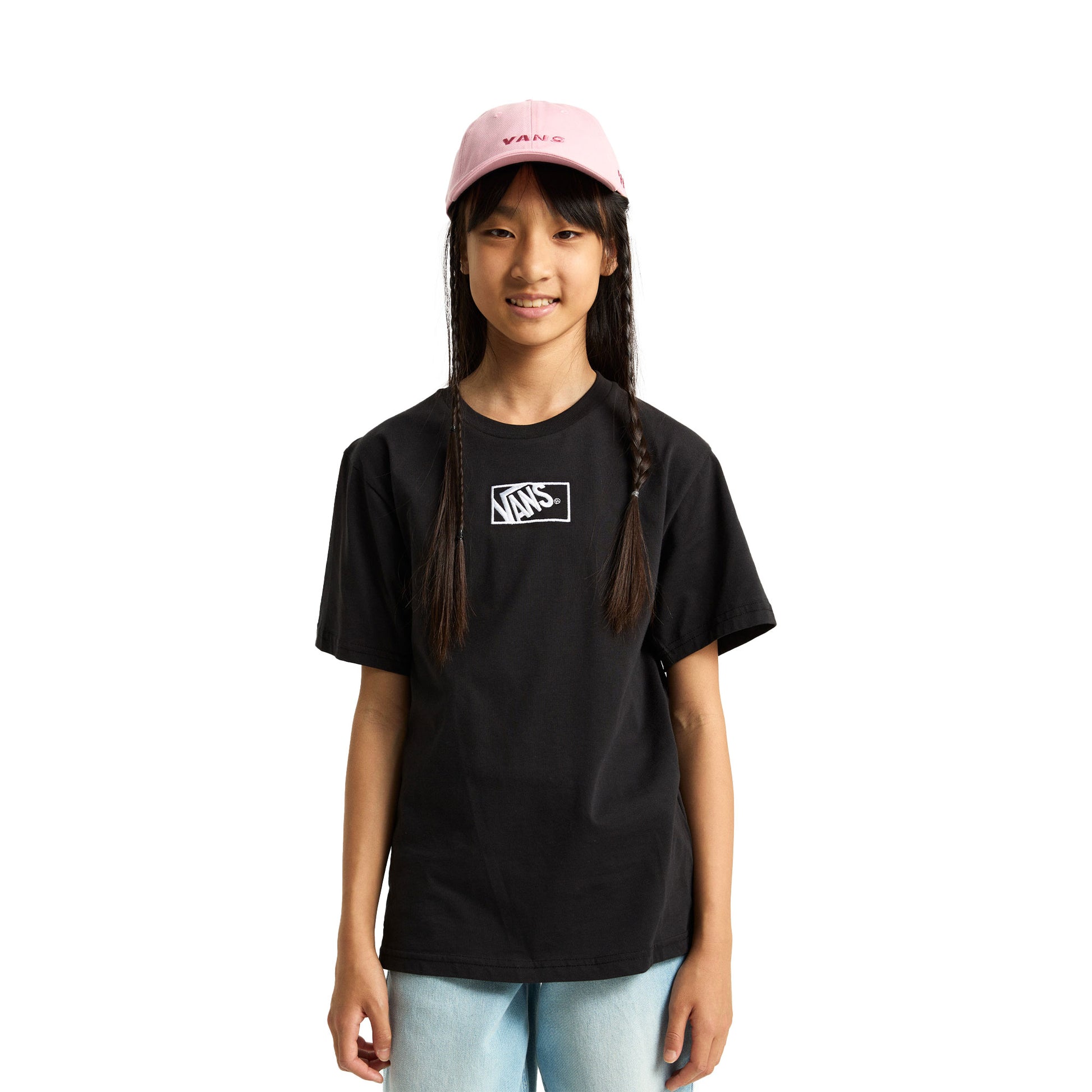 Vans Boys Blocked Box SS Tee Black  - VN000RBCBLK1