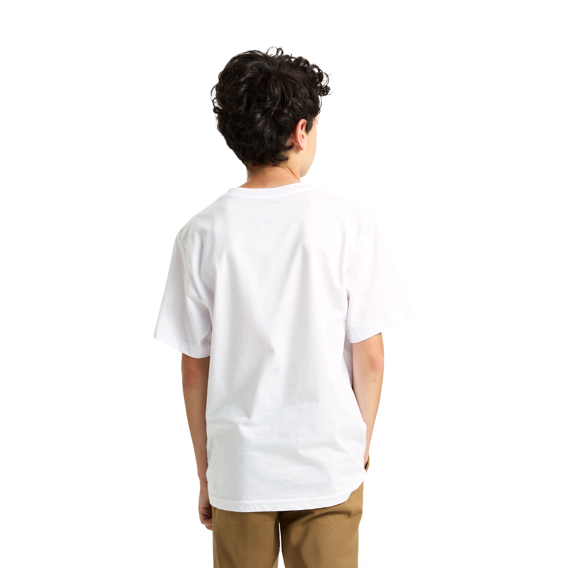Vans Boys Blocked Box SS Tee White  - VN000RBCWHT1
