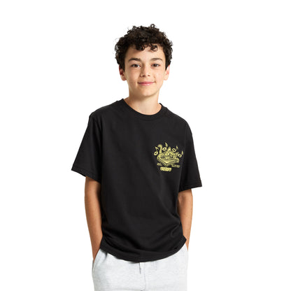 Vans Boys Scratched Records SS Tee Black  - VN000RCGBLK1