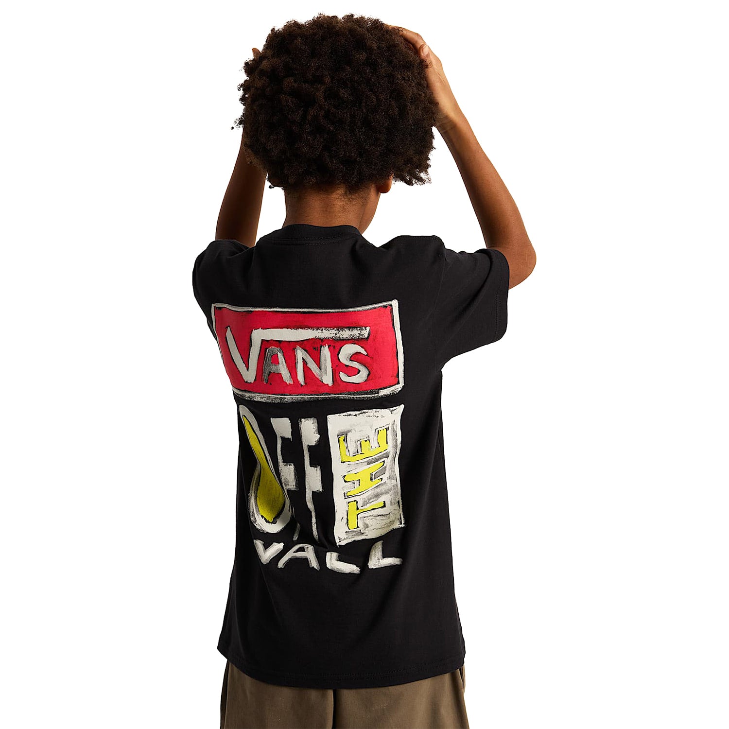 Vans Youth Vans On Canvas SS Tee Black  - VN000TC9BLK1