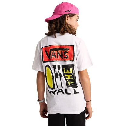Vans Youth Vans On Canvas SS Tee White  - VN000TC9WHT1