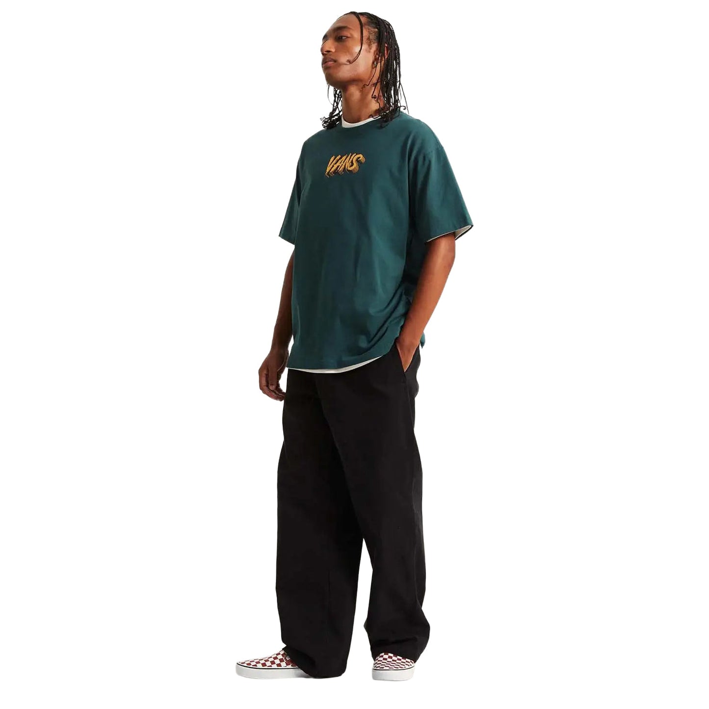 Vans Stone Swirl Loose SS Tee Mystic Moss  - VN000VY1FRJ1