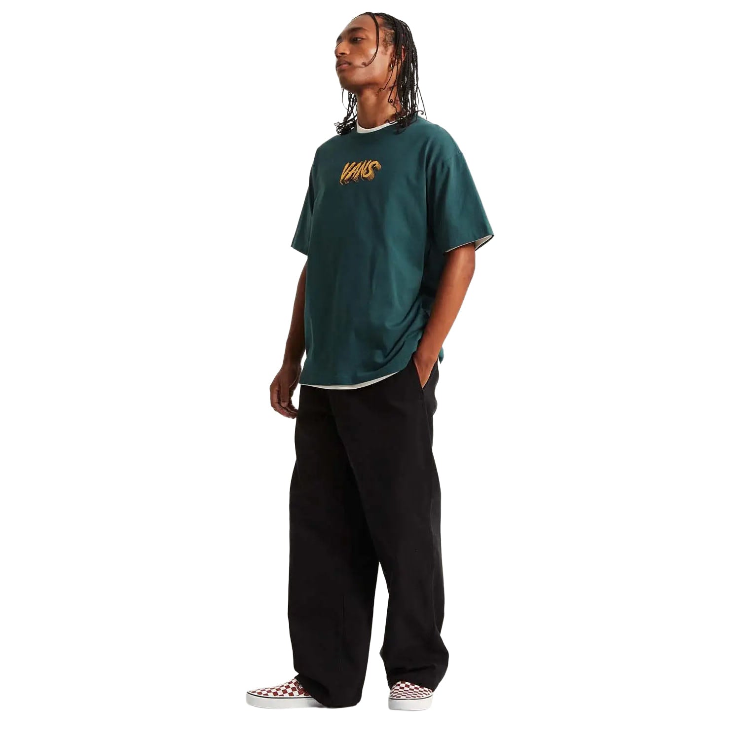 Vans Stone Swirl Loose SS Tee Mystic Moss  - VN000VY1FRJ1